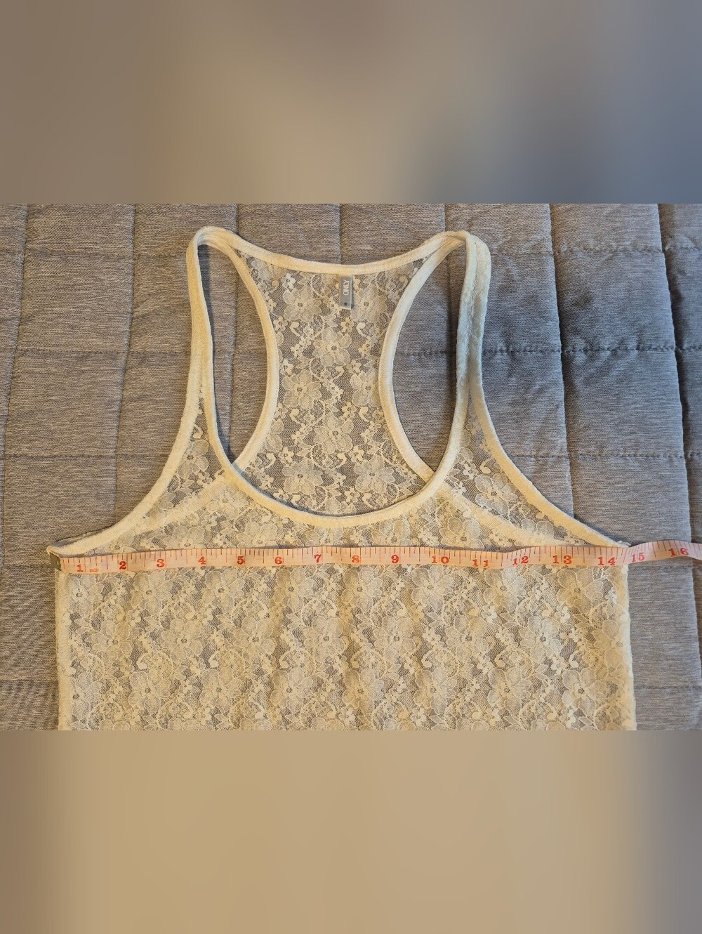 Lace Racerback Tank Top - Picture 6 of 13